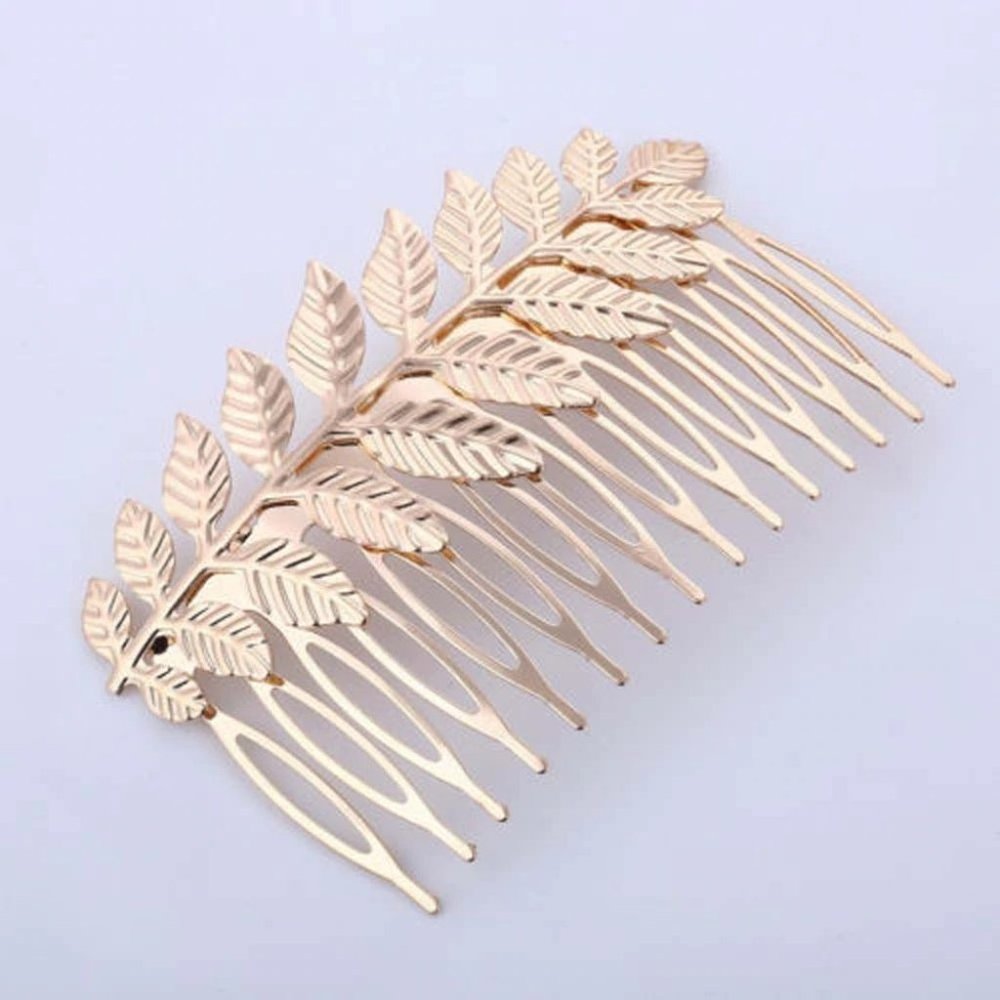 Gold Leaf Hair Comb